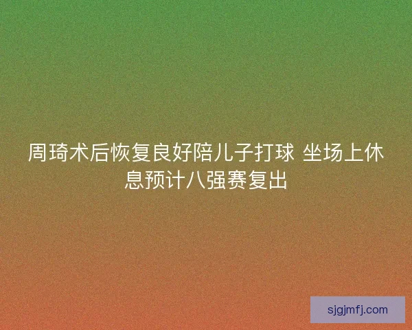 周琦术后恢复良好陪儿子打球 坐场上休息预计八强赛复出